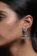 Red Metal Brass Earrings image number 0