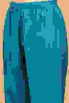 Teal Blue Pleated Straight Suit Set image number 2