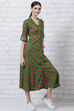 Green LIVA Kalidar Floral Dress image number 3