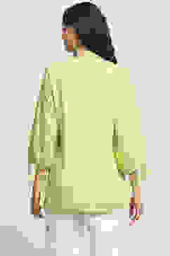 Lime Green Viscose Rayon Straight Kurti image number 3