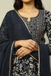 Indigo Viscose Rayon Gathered Set image number 1