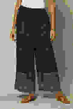 Indigo Blue LIVA Flared Printed Palazzo image number 0