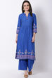 Blue Viscose Palazzo image number 4
