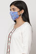 Blue Cotton Mask image number 2