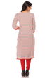 Beige Cotton Straight Kurta image number 1