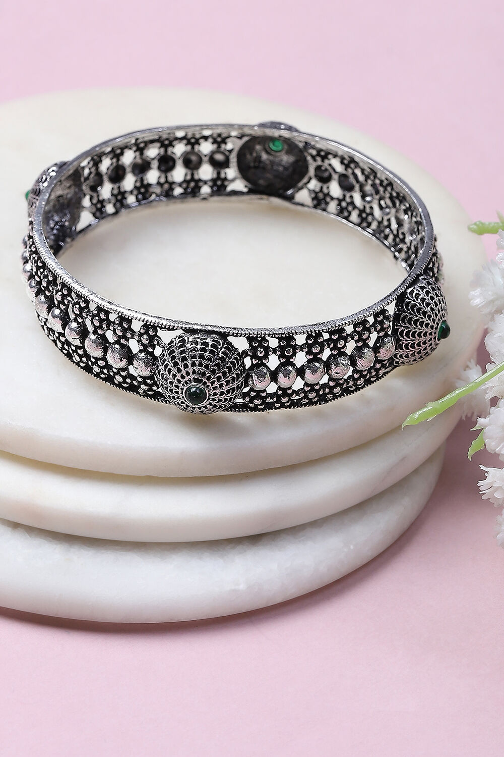 Green Alloy Bangles image number 2