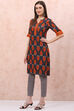 Lime Green LIVA Straight Kurta image number 2