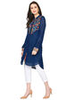 Indigo Straight Viscose Kurta image number 1