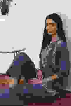 Blue Cotton Palazzos & Culottes image number 0