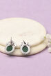 Apple Green Oxidised Alloy Earrings image number 2