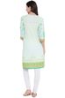 Peach Straight Kurta image number 4