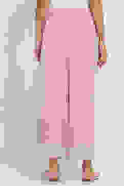 Lavender Solid Straight Palazzos image number 5