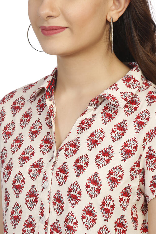 Ecru Flared Dress image number 1