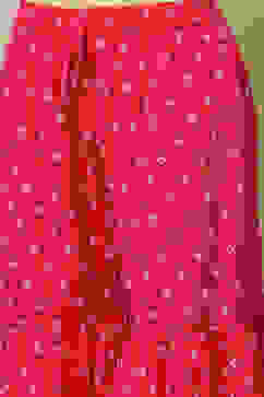 Pink Poly Georgette Straight Kurta & Garara Suit Set image number 2