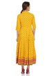 Mustard Kalidar Viscose Dress image number 4