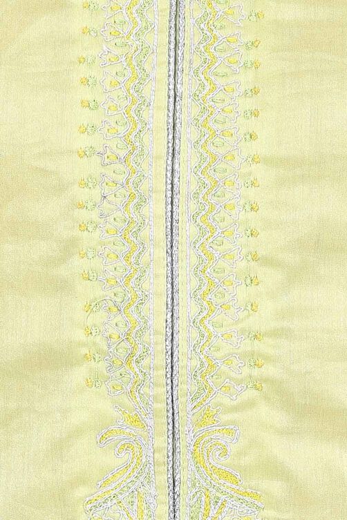 Green Straight Poly Chanderi Kurta image number 1