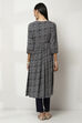 Indigo Viscose Rayon Gathered Set image number 4