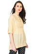 Beige Straight Modal Indie Top image number 2