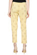 Beige Polyester Slim Pants image number 3
