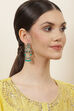 Green Alloy Earrings image number 3