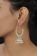 Gold Metal Brass Earrings image number 1