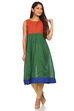 Blue Cotton Kalidar Kurta image number 4