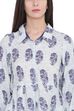 Indigo Rayon Asymmetric Kurta image number 1