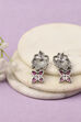 Oxid Pink Oxidised Alloy Earrings image number 2