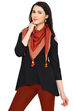 Maroon Cotton Scarf image number 0