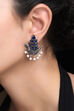 Blue Metal Brass Earring image number 0
