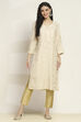 Blue Viscose Rayon Printed Straight Kurta image number 5