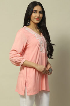 Pink Rayon Slub Indie Top image number 4