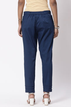 Indigo Solid Slim Pants image number 2