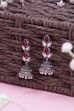 Red Brass Jhumka image number 0
