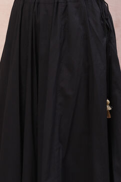 Black Cotton Straight Suit Set image number 2