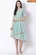 Green Art Silk Kalidar Dress image number 0