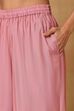 Pink Polyester A-Line Printed Suit Set image number 2