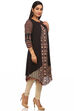 Black Straight Cotton Indie Top image number 3