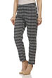 Black Cotton Slim Pants image number 1