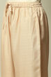 Off White Polyester Straight Printed Kurta Palazzo Suit Set image number 2