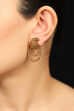 Golden Metal Brass Earrings image number 0
