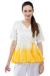 White Flared Cotton Indie Top image number 0