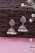 Light Pink Brass Jhumka image number 0