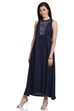 Indigo Rayon A-Line Kurta image number 5