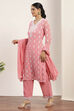 Pink Polyester Straight Suit Sets image number 3