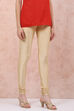 Gold Art Silk Churidar image number 3