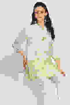 Green Cotton Straight Kurti image number 5