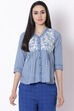 Blue Cotton Indie Top image number 0