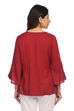 Maroon Viscose Rayon Short Top image number 4