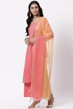 Coral LIVA Straight Suit Set image number 3